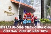 Bệnh viện Hùng Vương tổ chức diễn tập Phòng cháy chữa cháy - Cứu nạn cứu hộ năm 2024