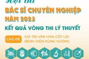 Công bố kết quả vòng thi lý thuyết của Hội thi Bác sĩ chuyên nghiệp năm 2023