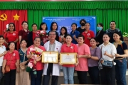 Hội Chữ thập đỏ Bệnh viện Hùng Vương tham gia tháng nhân đạo năm 2025 tại Huyện Bình Đại Tỉnh Bến Tre