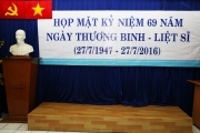 Họp mặt kỷ niệm 69 năm ngày Thương binh - Liệt sĩ (27/7/1947 - 27/7/2016)