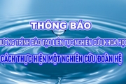 Thông báo Chương trình đào tạo liên tục Nghiên cứu khoa học: Cách thực hiện một nghiên cứu đoàn hệ